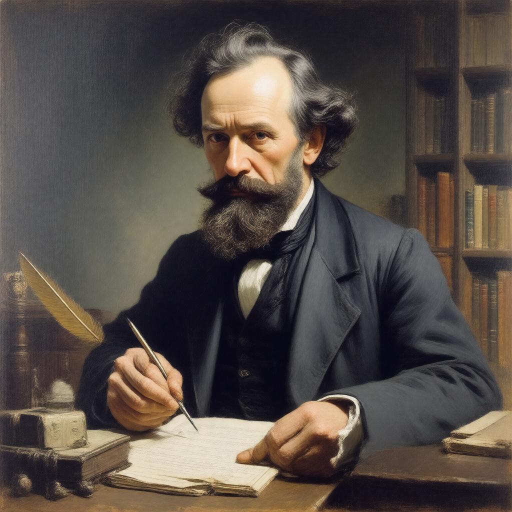 AI-created image of Charles Dickens