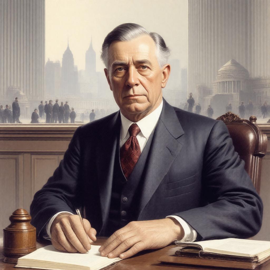 AI-created image of Charles H. Hamlin