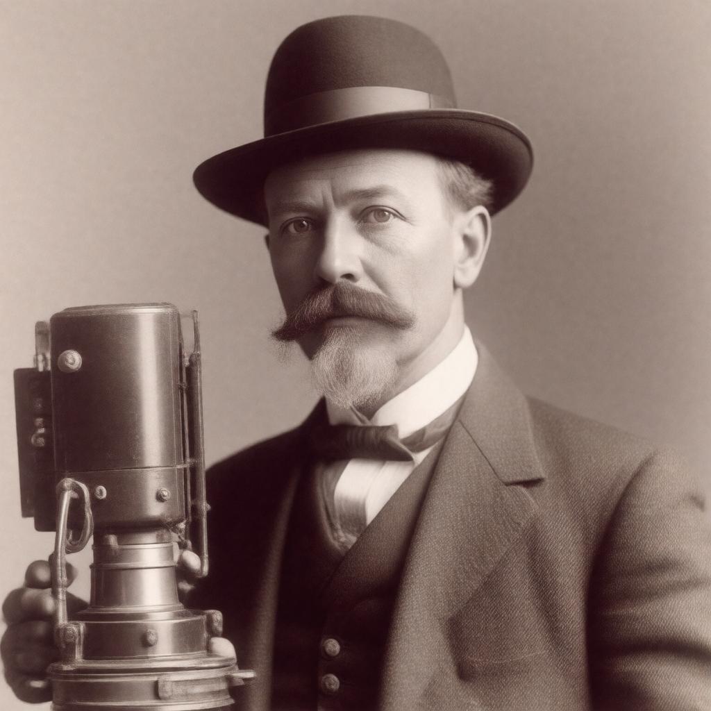 Click to view larger image AI-created image of Charles Herrold