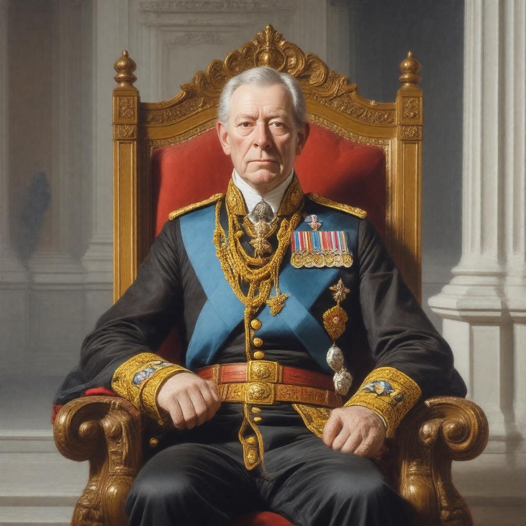 AI-created image of Charles III of the United Kingdom