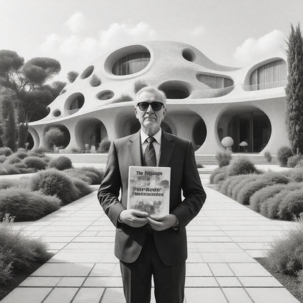 AI-created image of Charles Jencks