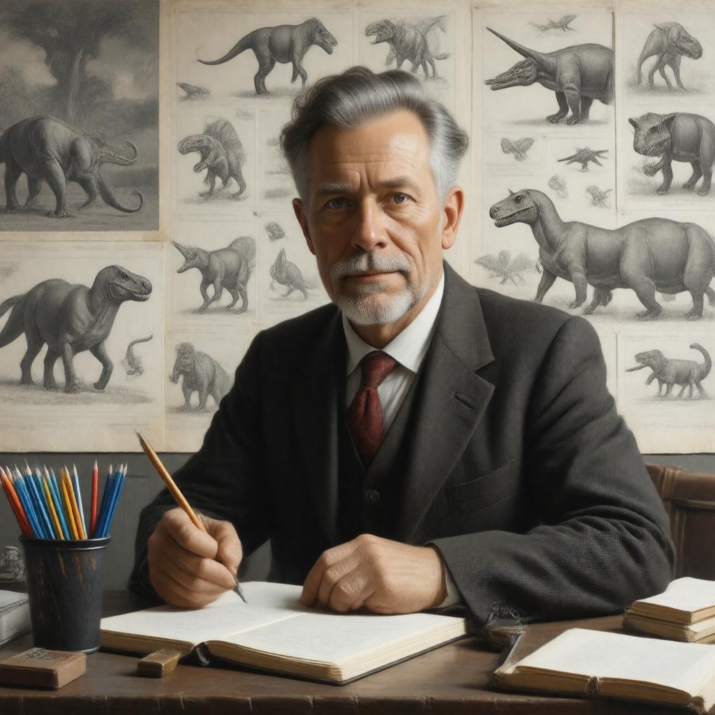 Click to view larger image AI-created image of Charles Knight