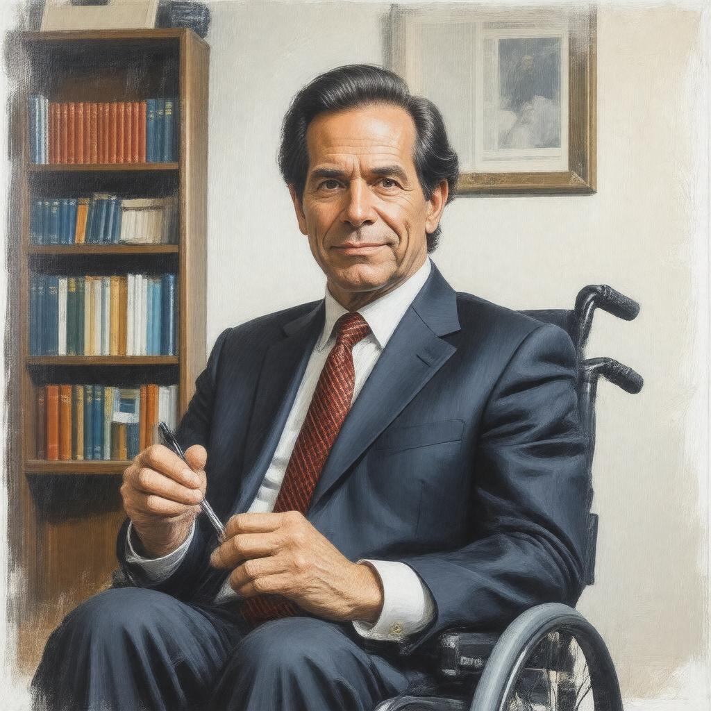AI-created image of Charles Krauthammer