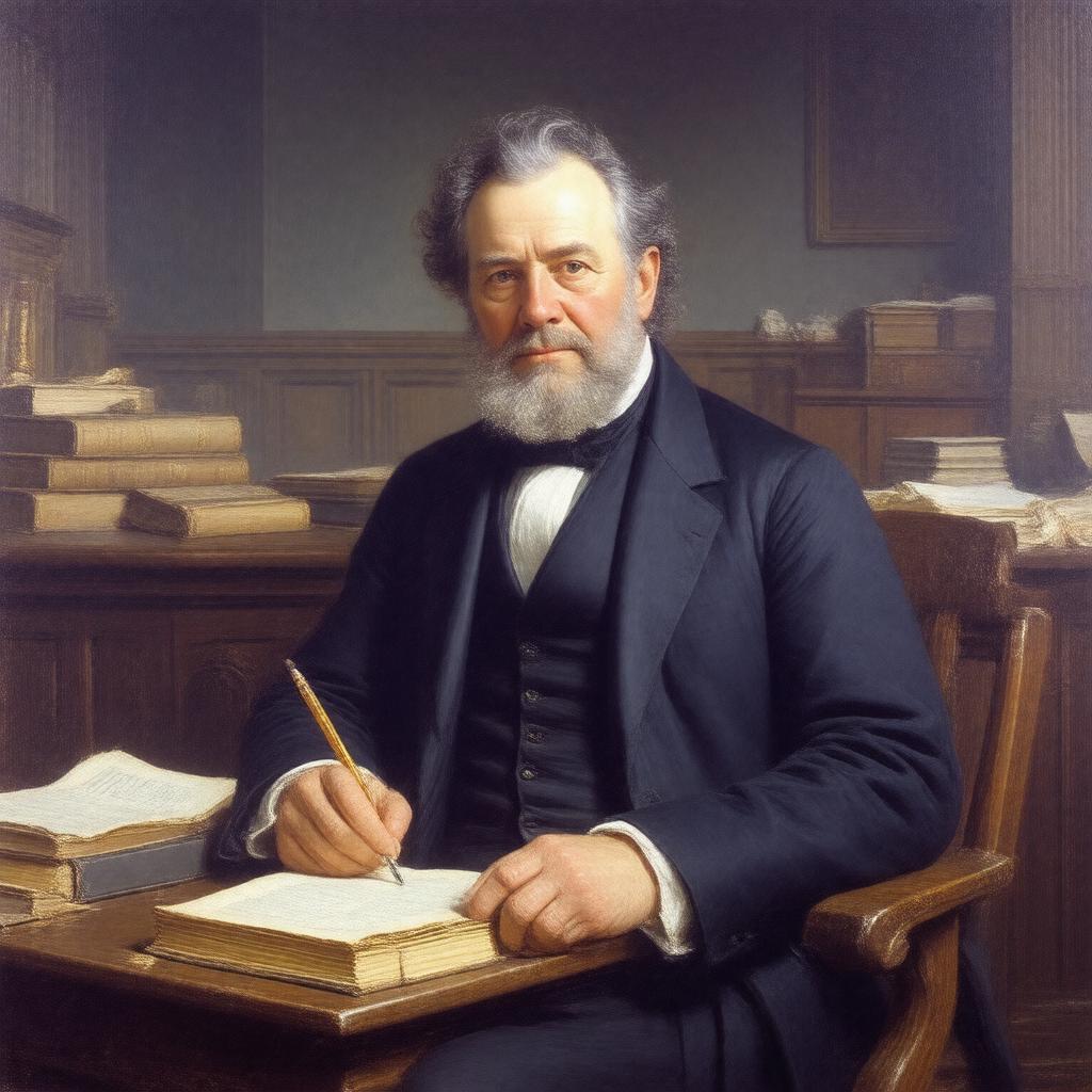 Click to view larger image AI-created image of Charles Lowell