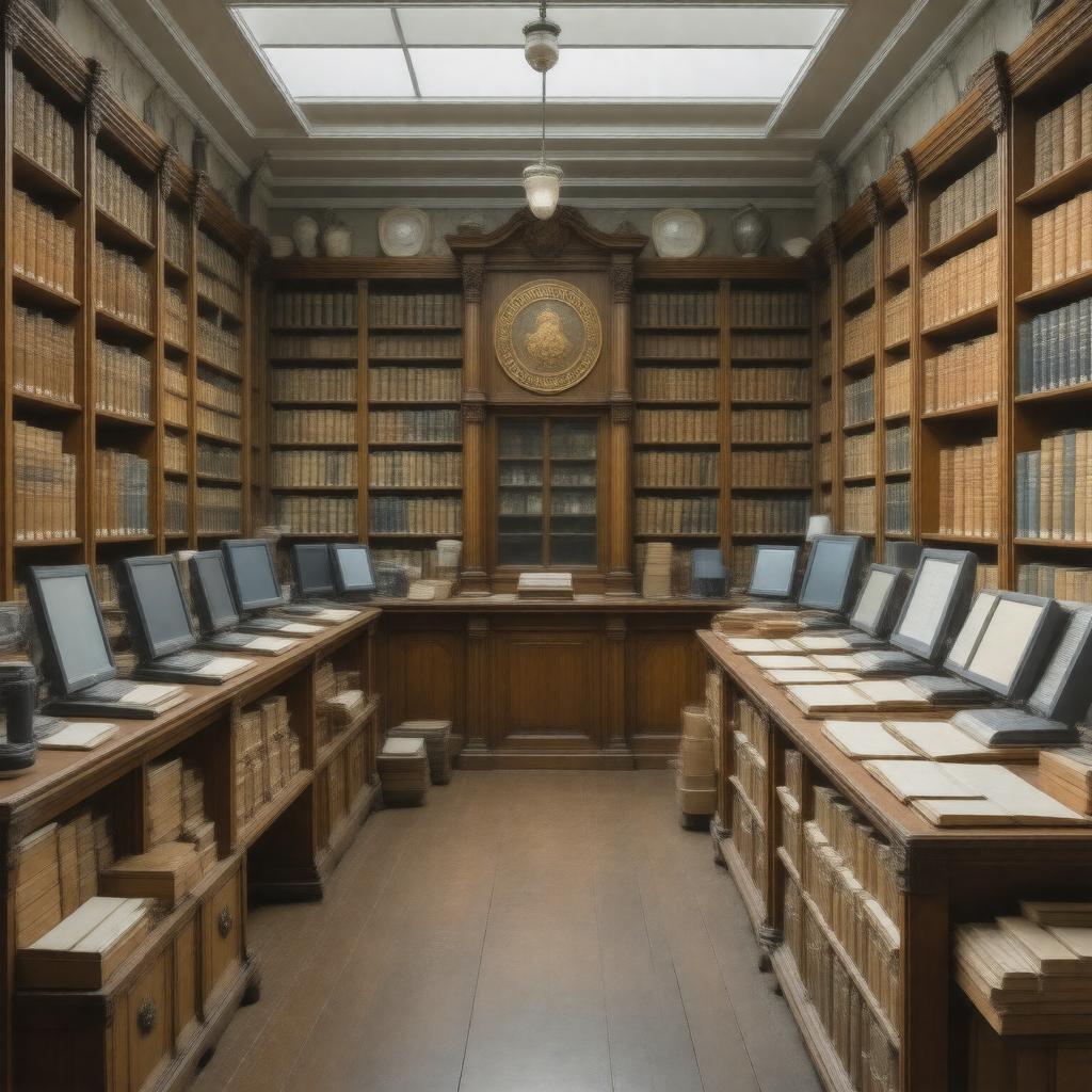 Click to view larger image AI-created image of Charles Lyell Collection at the University of Edinburgh