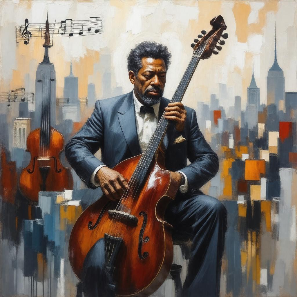 AI-created image of Charles Mingus