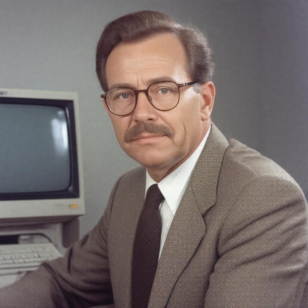 AI-created image of Charles P. Thacker