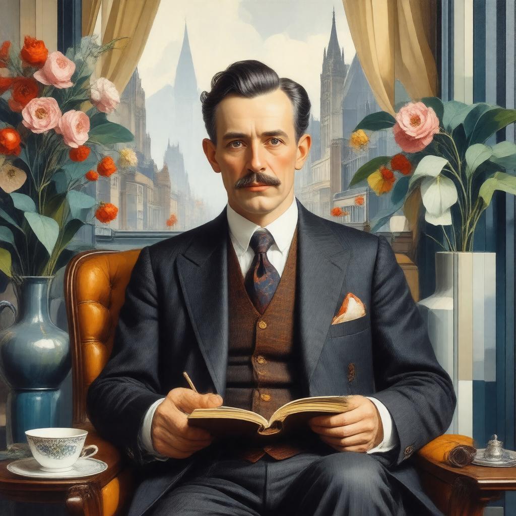 AI-created image of Charles Rennie Mackintosh