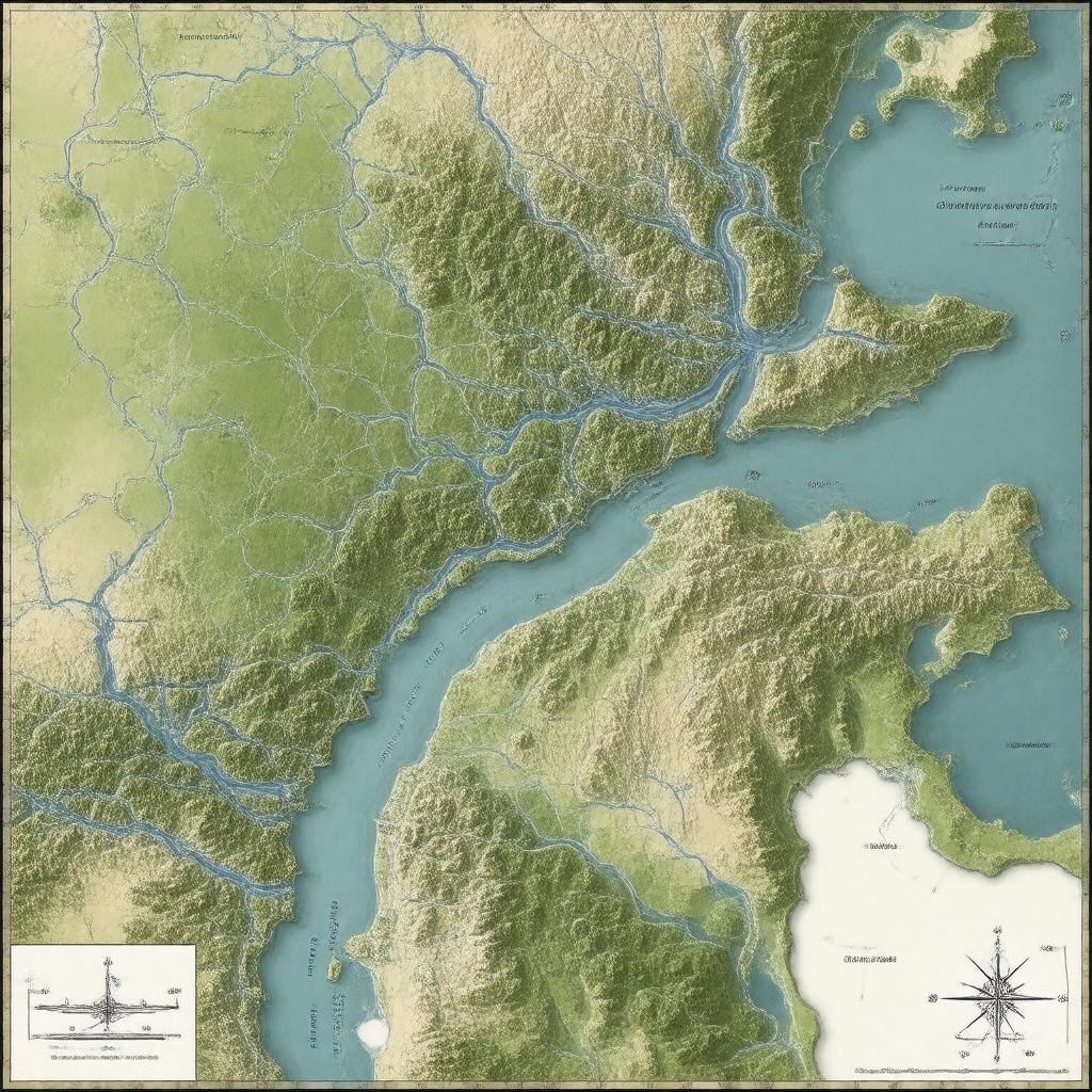 AI-created image of Charles River watershed