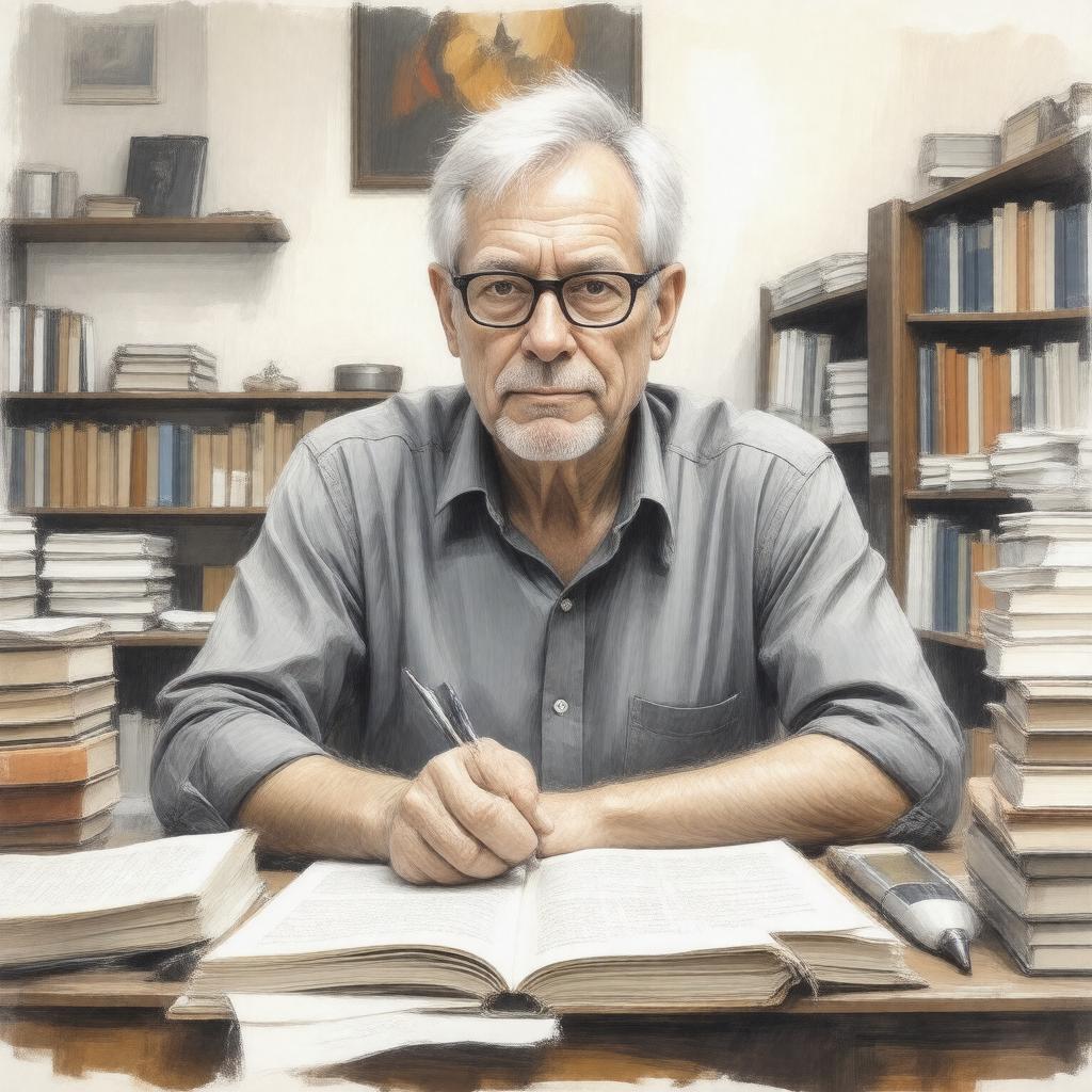 AI-created image of Charles Simic