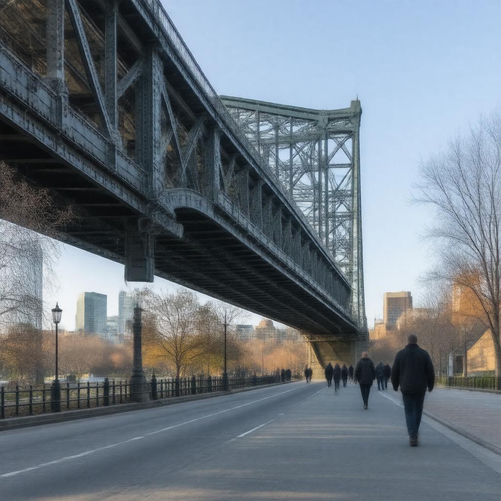 AI-created image of Charles Street Footbridge
