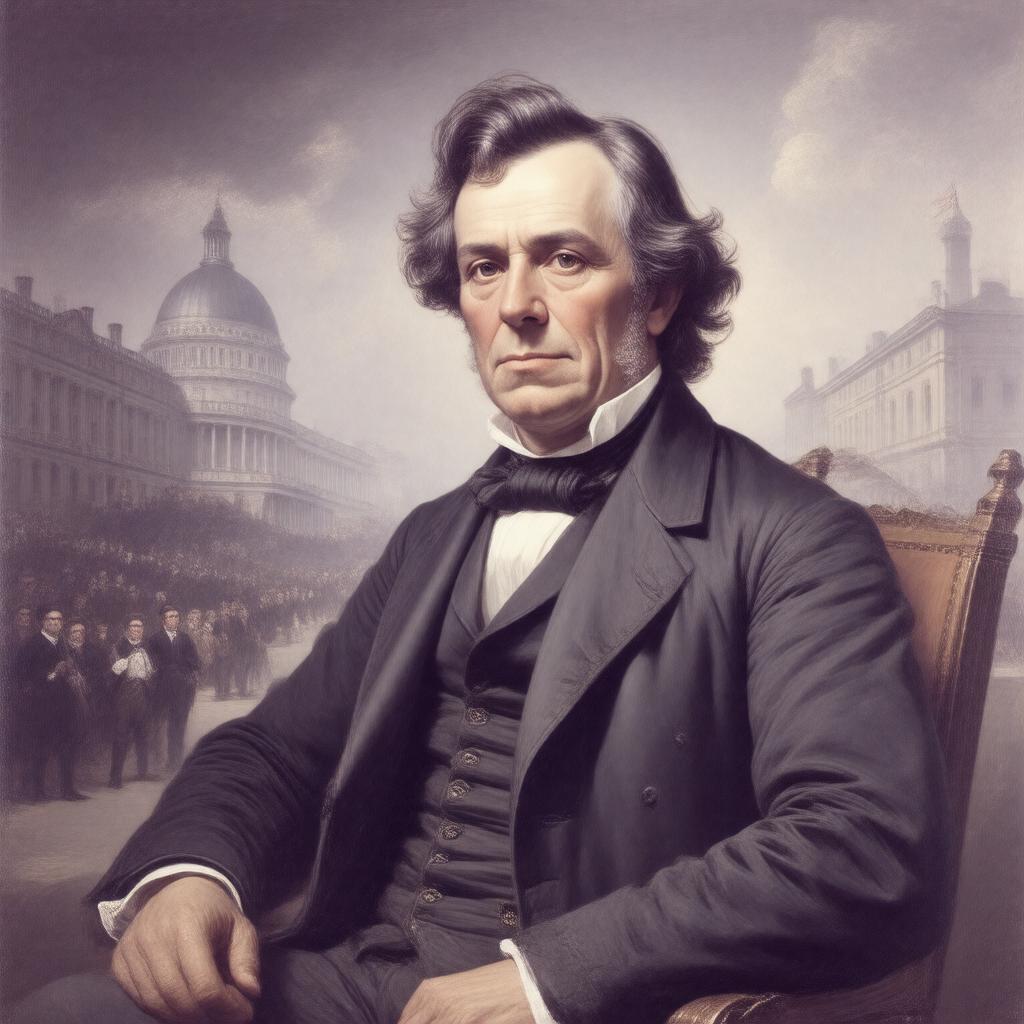 AI-created image of Charles Sumner