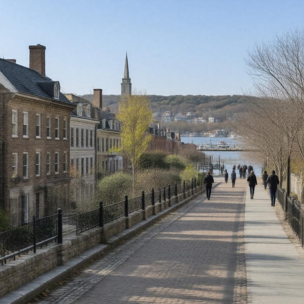 AI-created image of Charlestown, Massachusetts