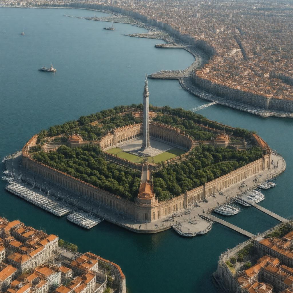 AI-created image of Charlestown Peninsula