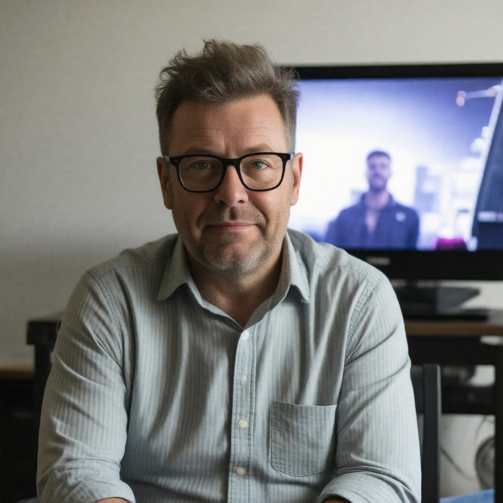 AI-created image of Charlie Brooker