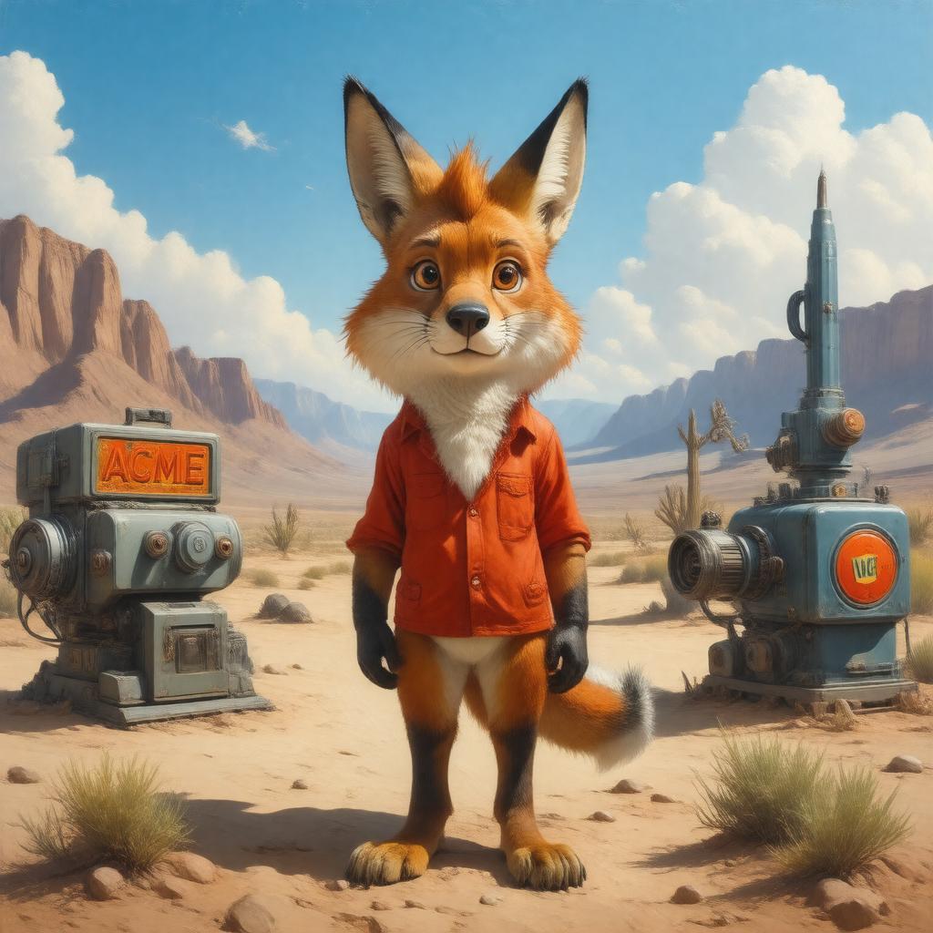 AI-created image of Charlie Coyote