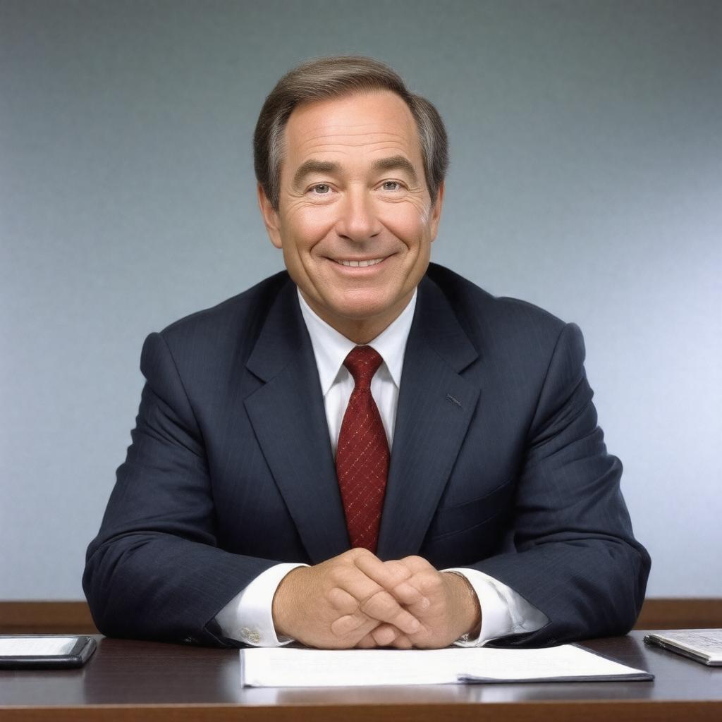 AI-created image of Charlie Rose