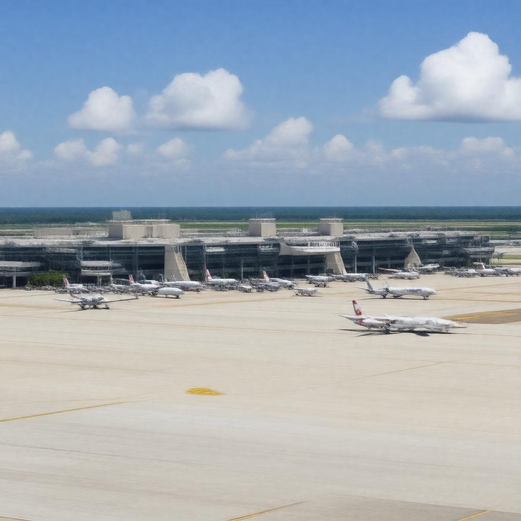 AI-created image of Charlotte Douglas International Airport