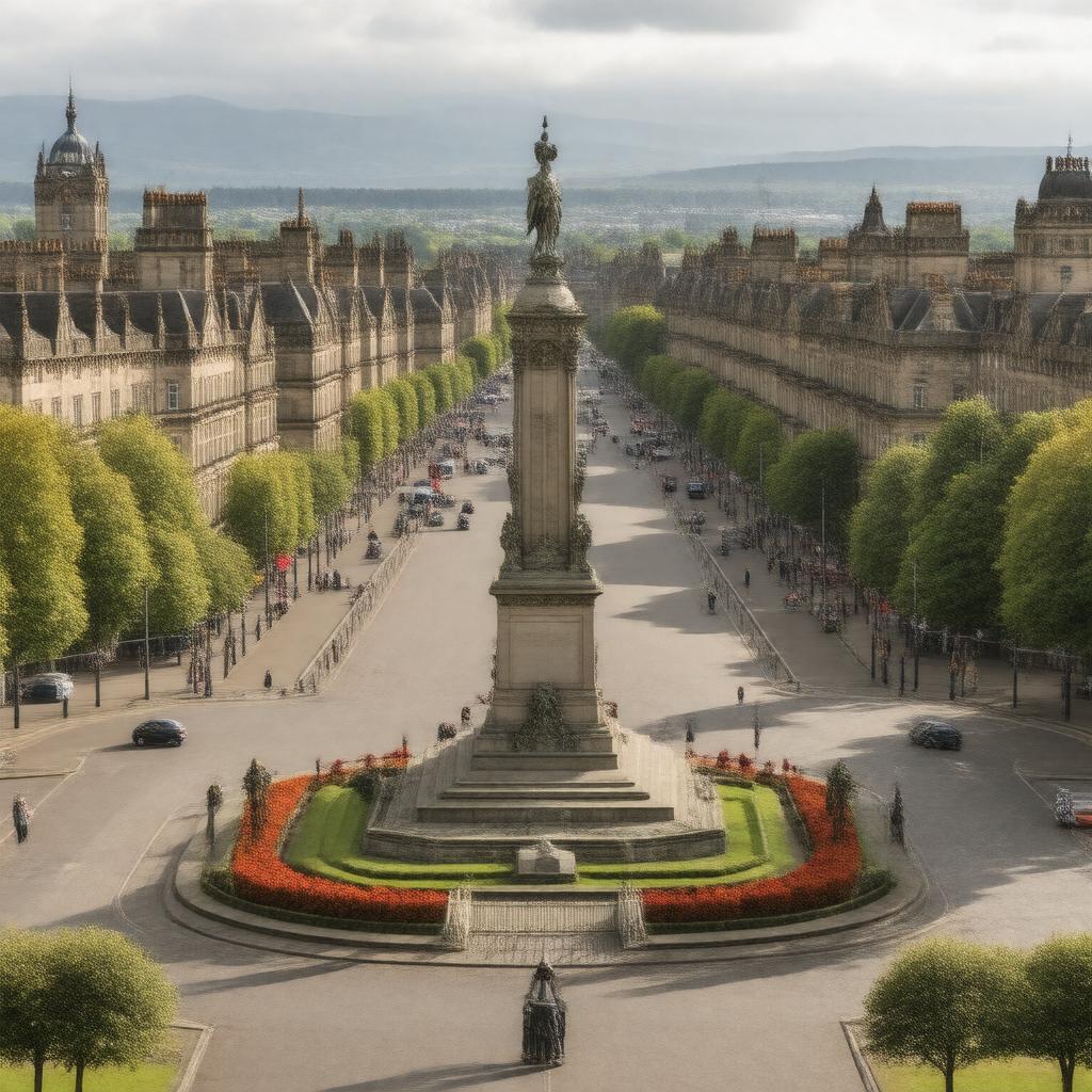 AI-created image of Charlotte Square