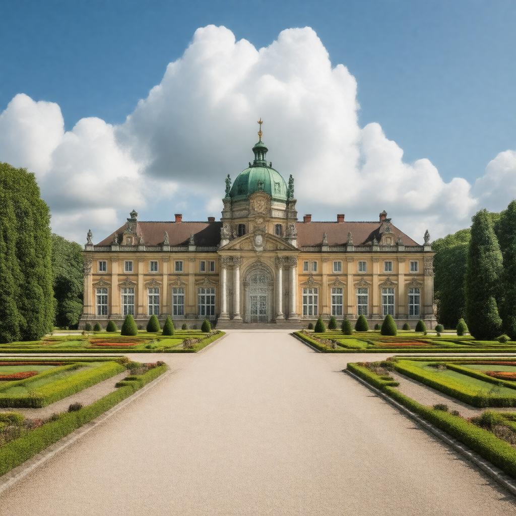 AI-created image of Charlottenburg Palace, Berlin