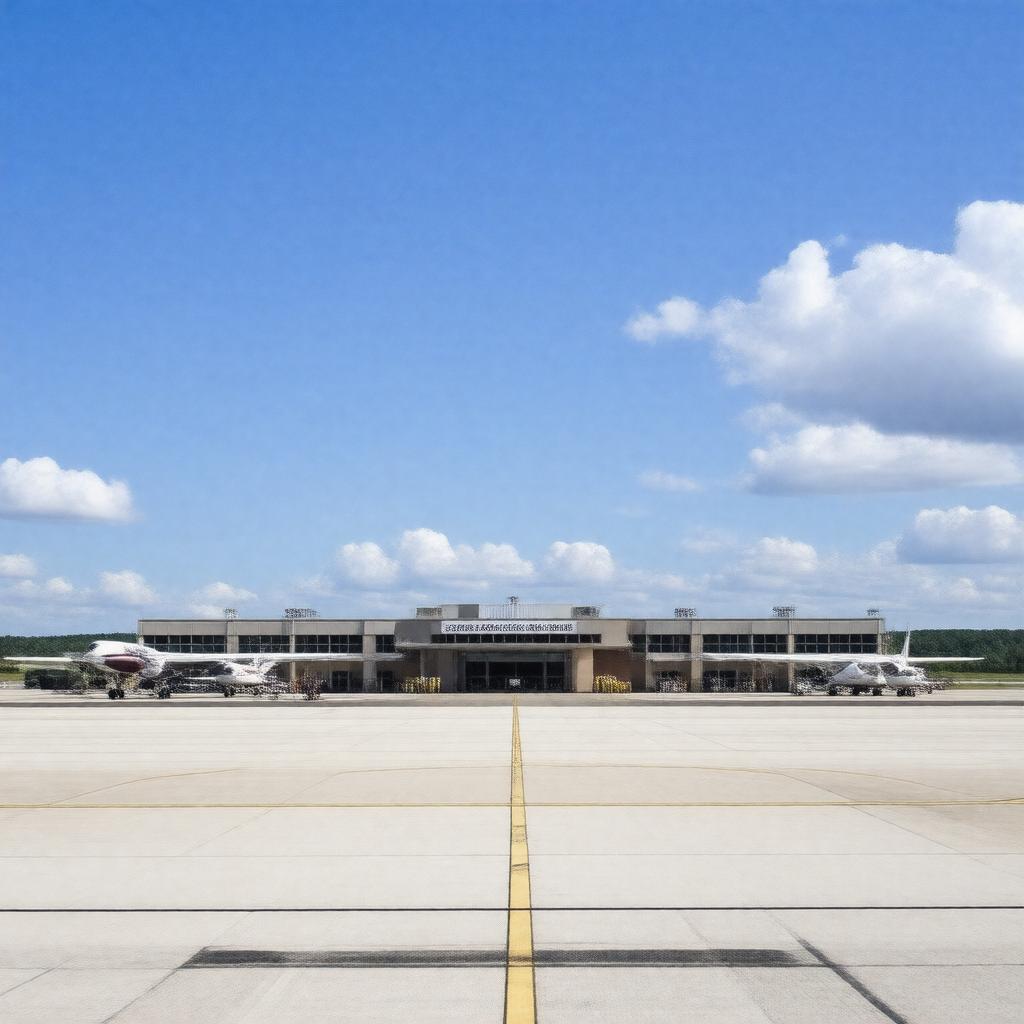 AI-created image of Charlottesville–Albemarle Airport