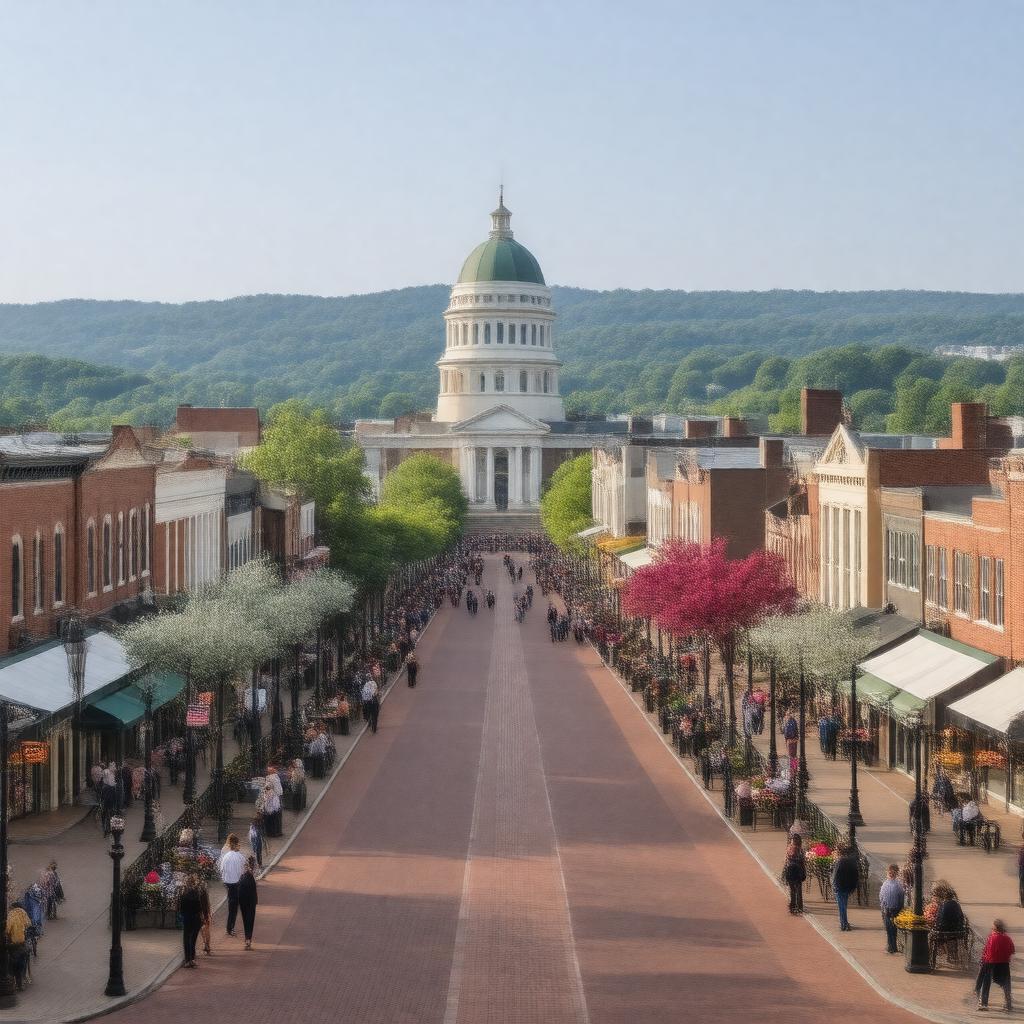 AI-created image of Charlottesville, Virginia, USA