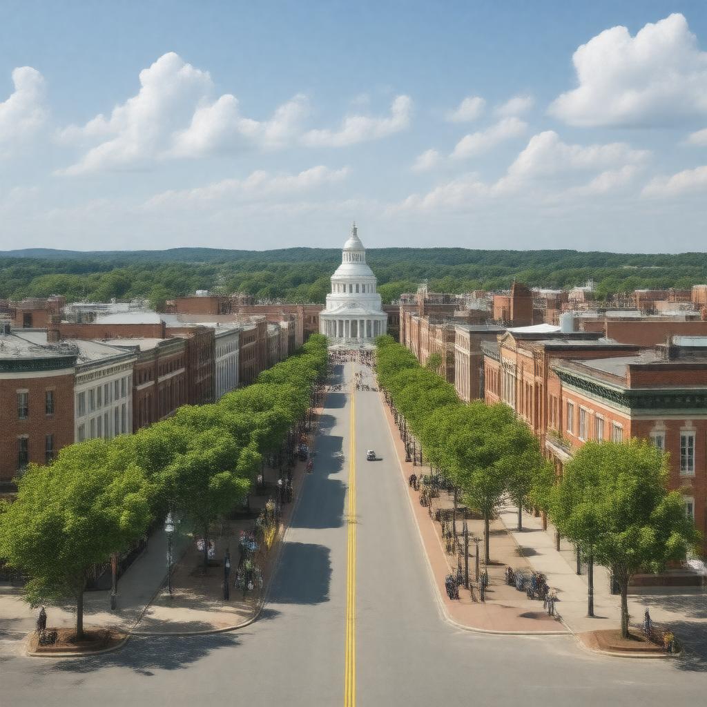 AI-created image of Charlottesville, Virginia, United States