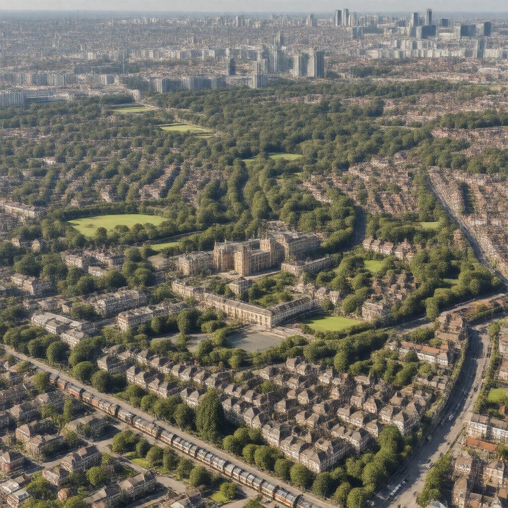 AI-created image of Charlton, London, England