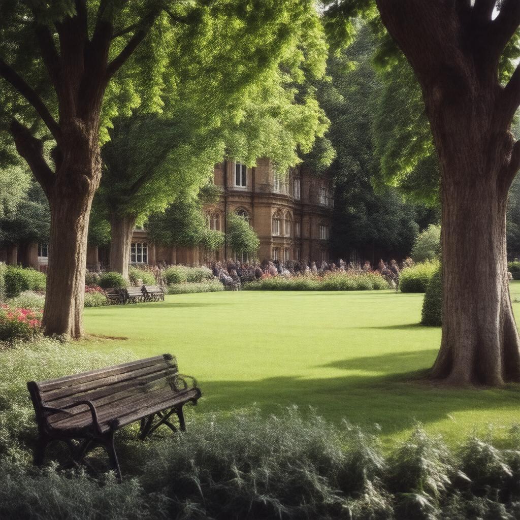 AI-created image of Charterhouse Square Gardens