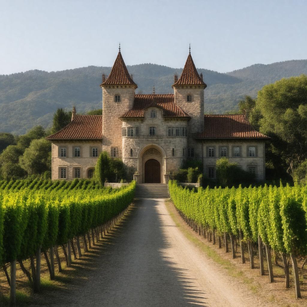AI-created image of Chateau Montelena