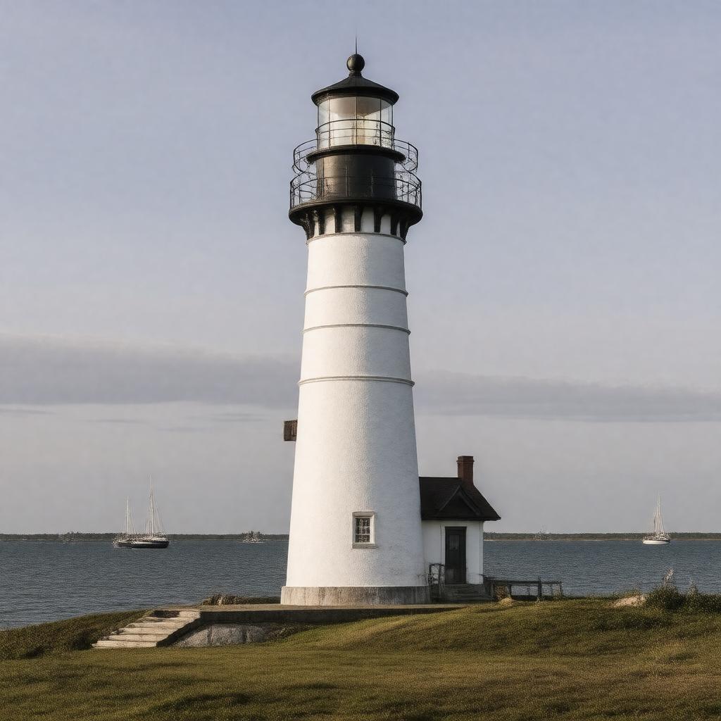 Click to view larger image AI-created image of Chatham Light