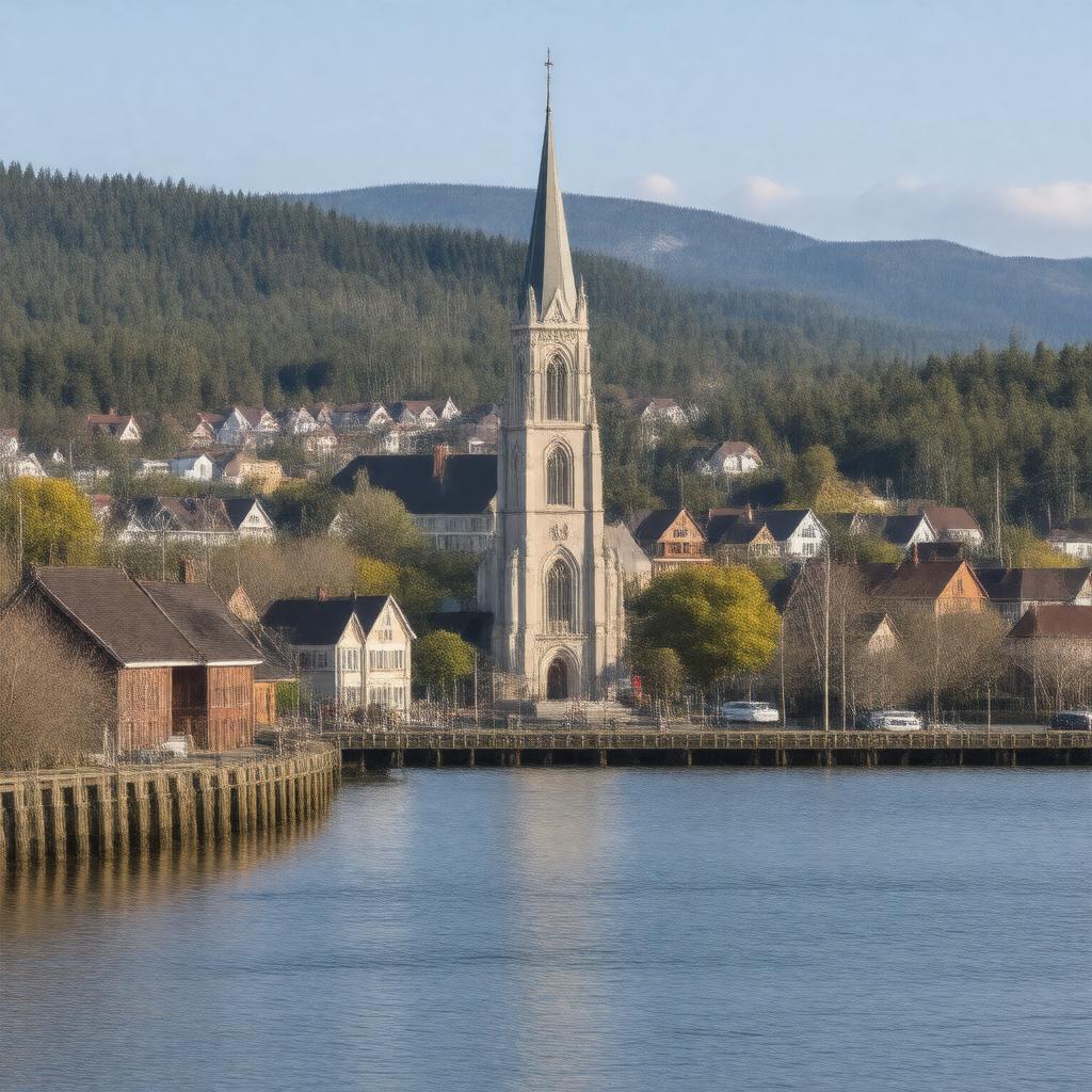 AI-created image of Chatham, New Brunswick