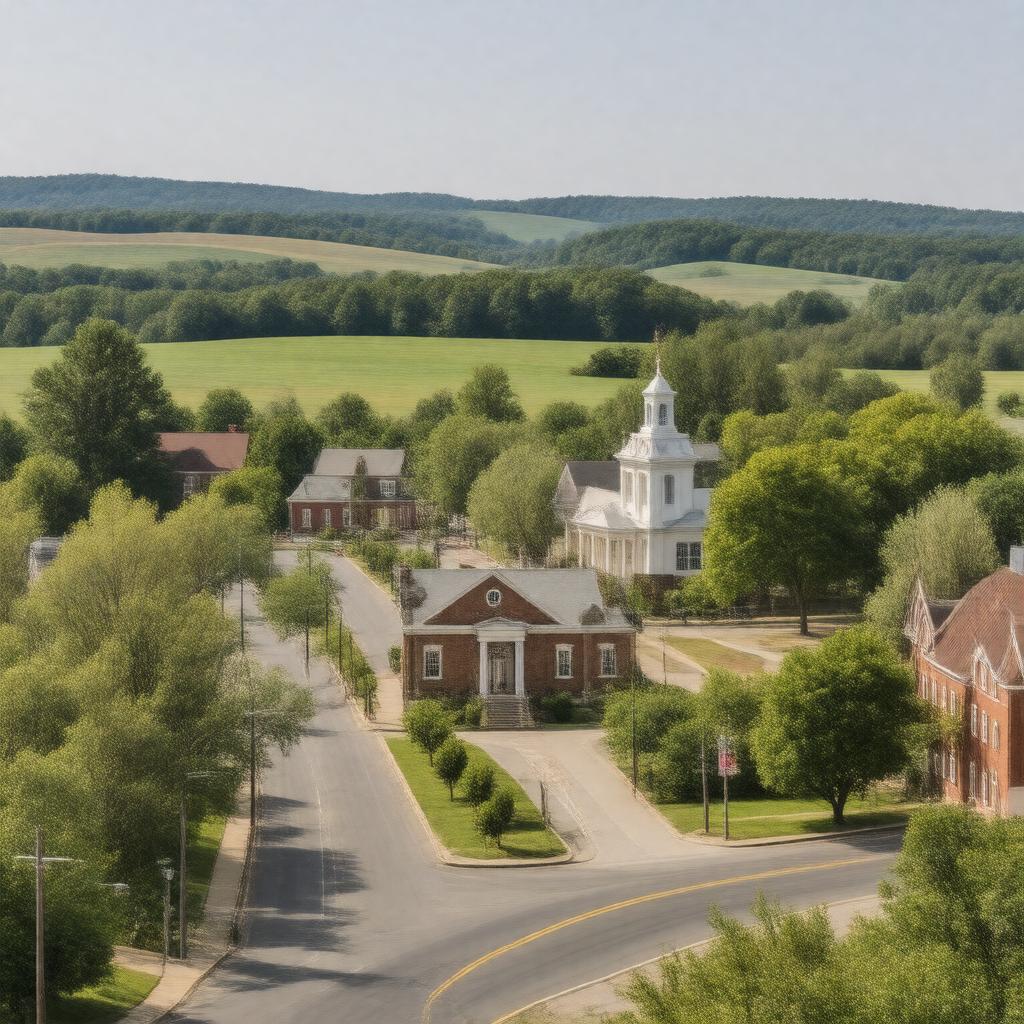 AI-created image of Chatham, Virginia