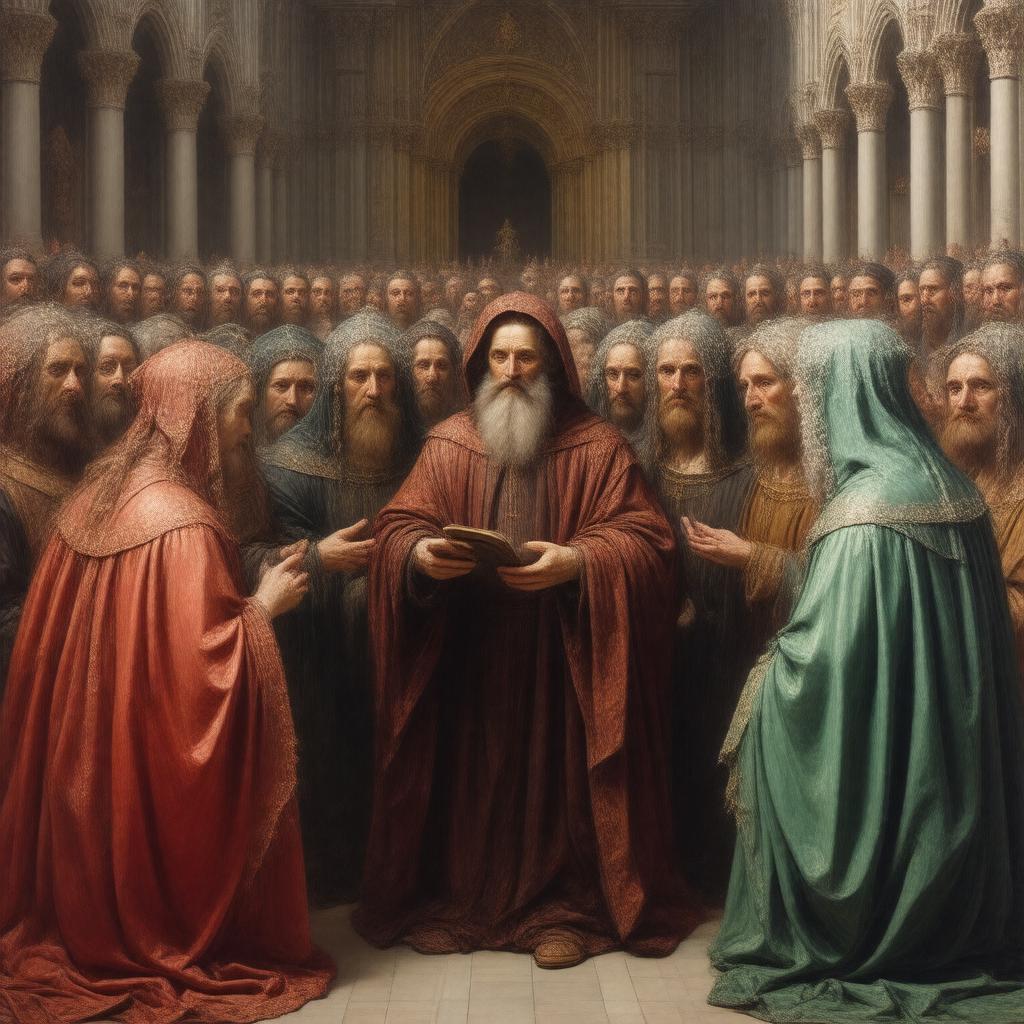 AI-created image of Chaucer at the Court of Edward III