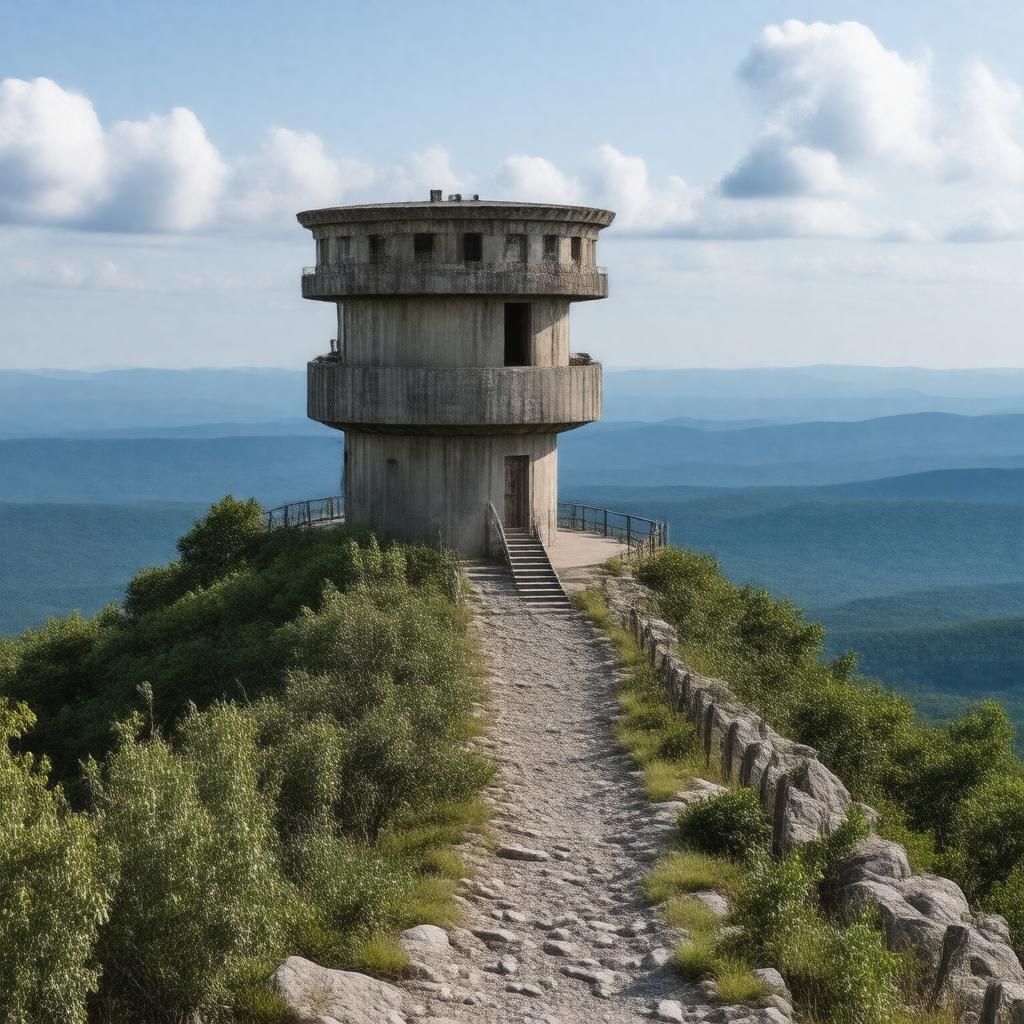 AI-created image of Cheaha Mountain