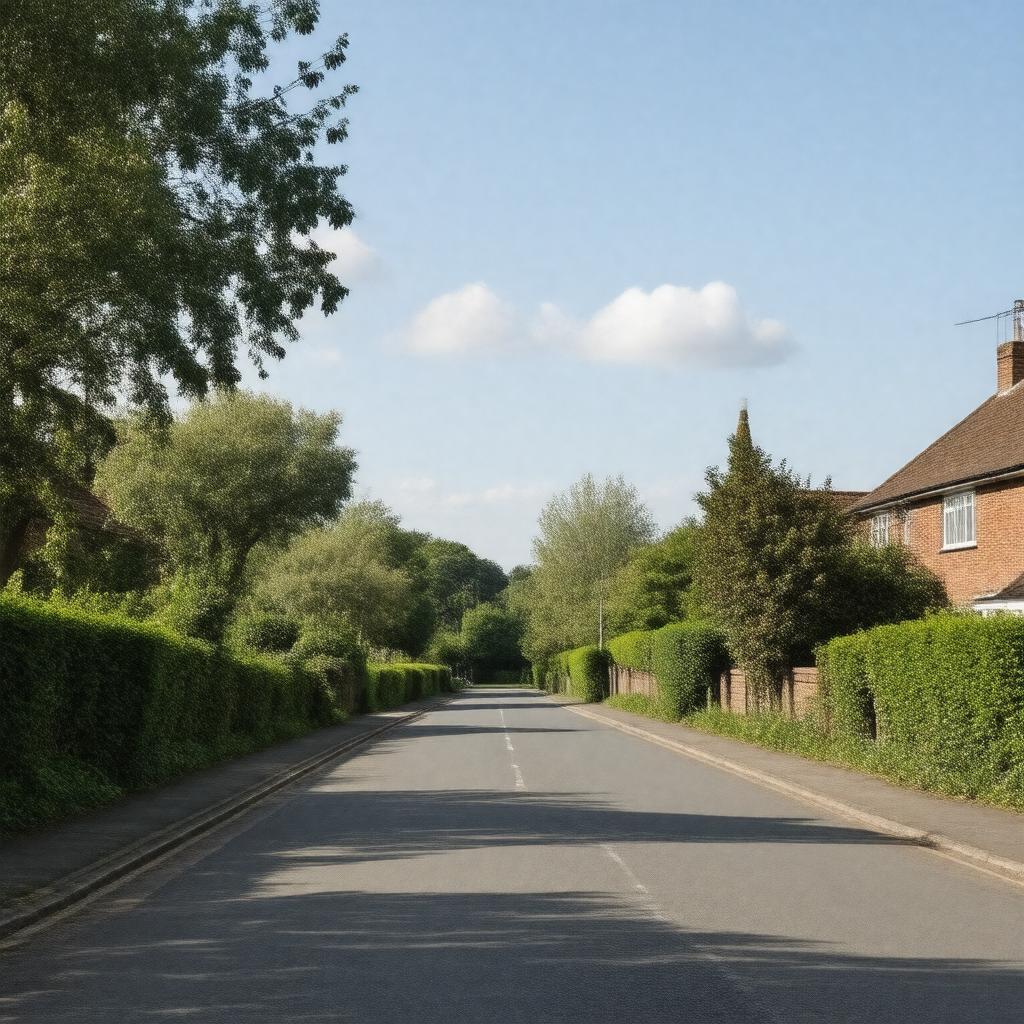 AI-created image of Cheam, Surrey, England