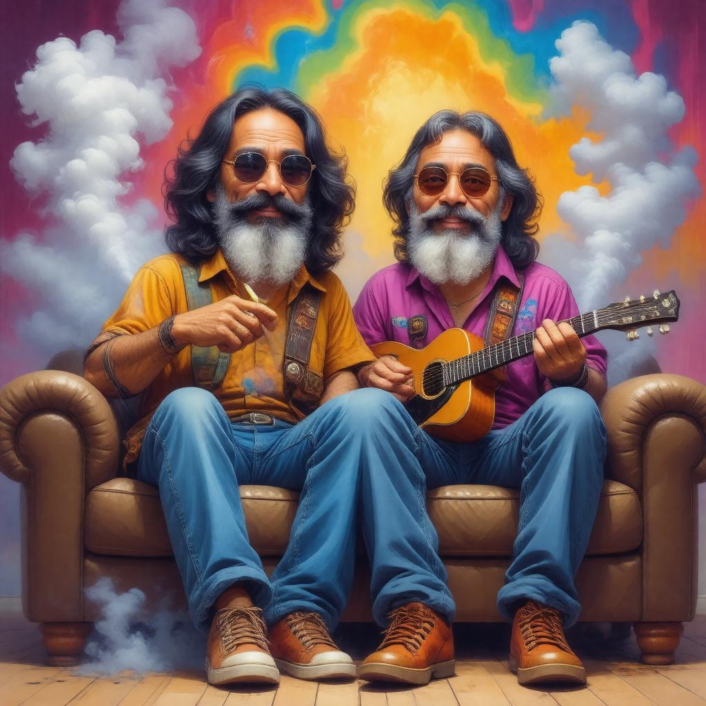 AI-created image of Cheech & Chong