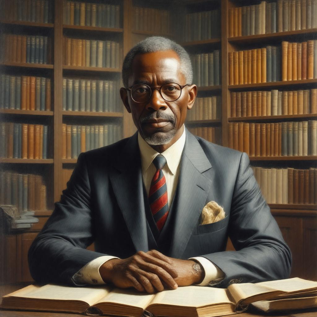 AI-created image of Cheikh Anta Diop