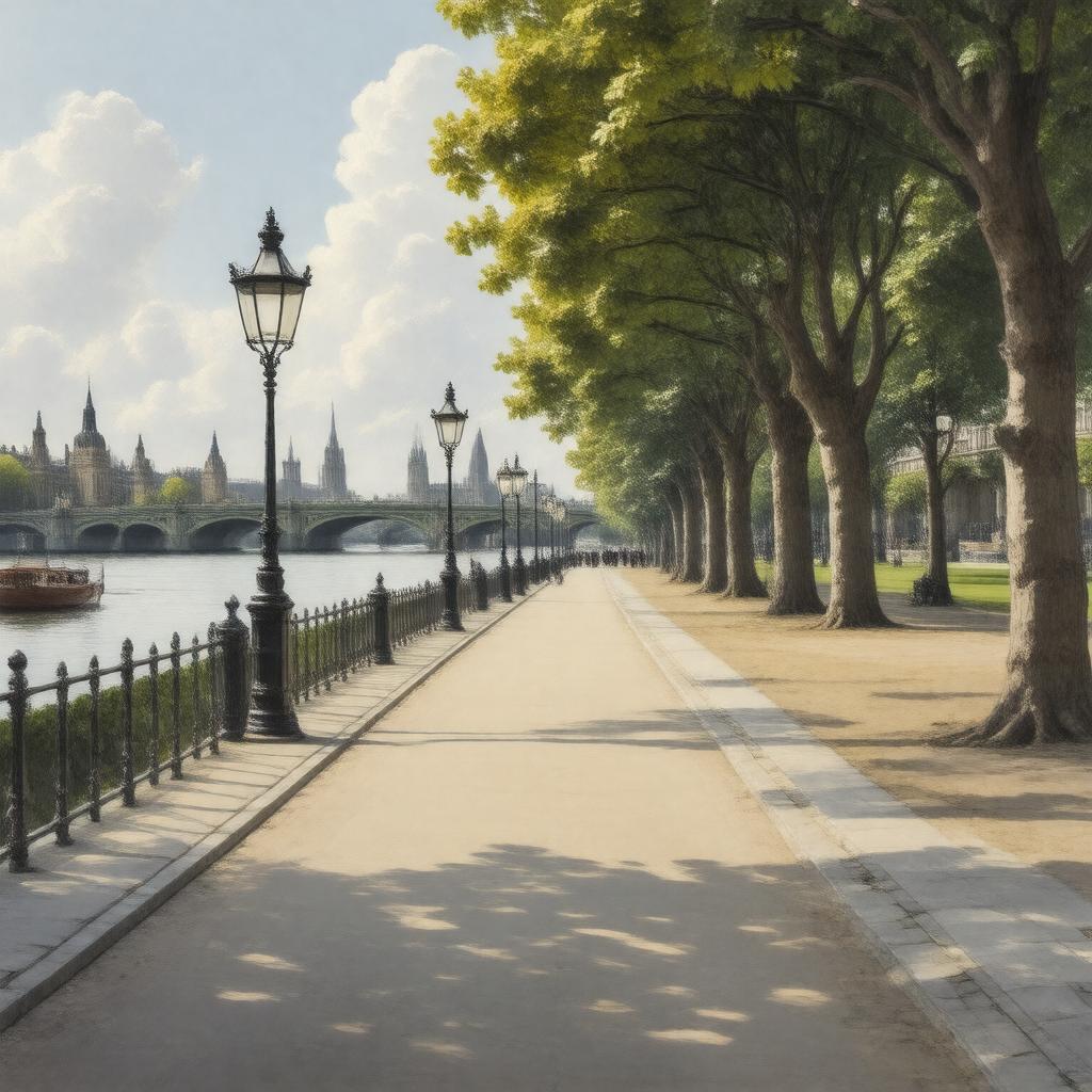 AI-created image of Chelsea Embankment