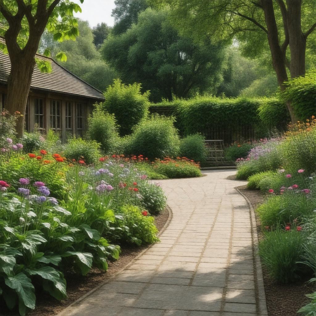 AI-created image of Chelsea Physic Garden