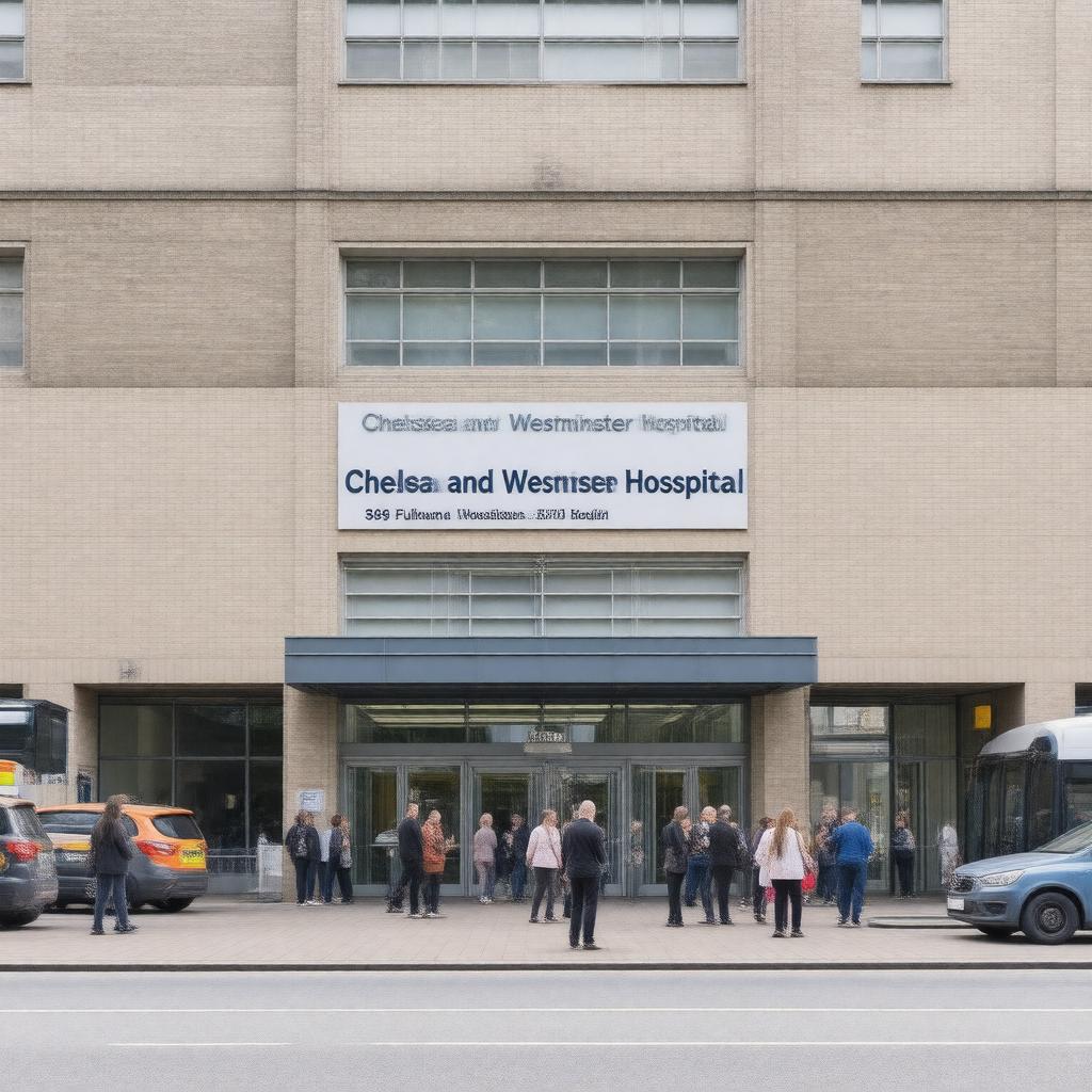 AI-created image of Chelsea and Westminster Hospital
