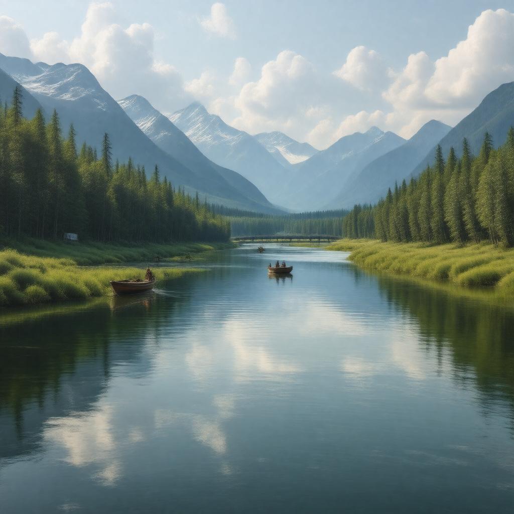 AI-created image of Chena River