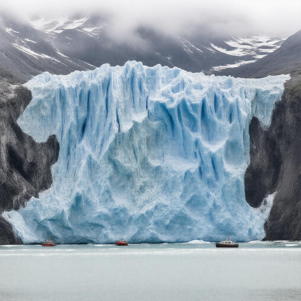 Click to view larger image AI-created image of Chenega Glacier