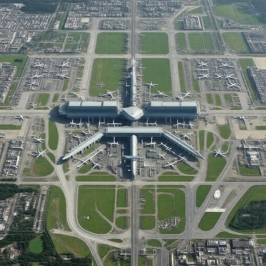 AI-created image of Chennai International Airport