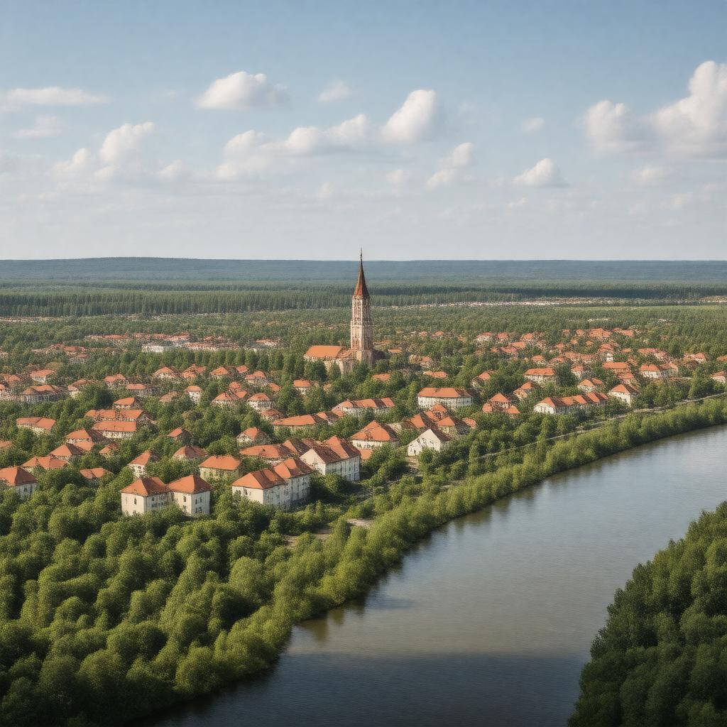 AI-created image of Chernyakhovsk