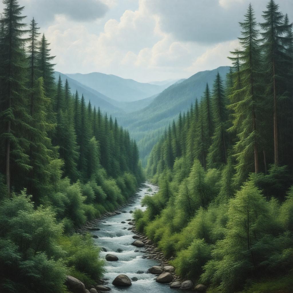 AI-created image of Cherokee National Forest