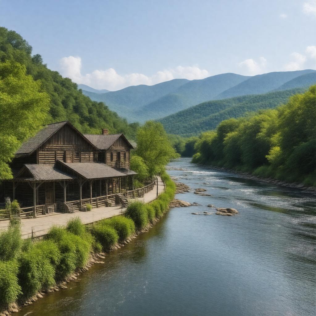 AI-created image of Cherokee, North Carolina