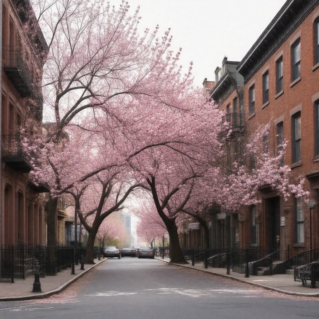 AI-created image of Cherry Street