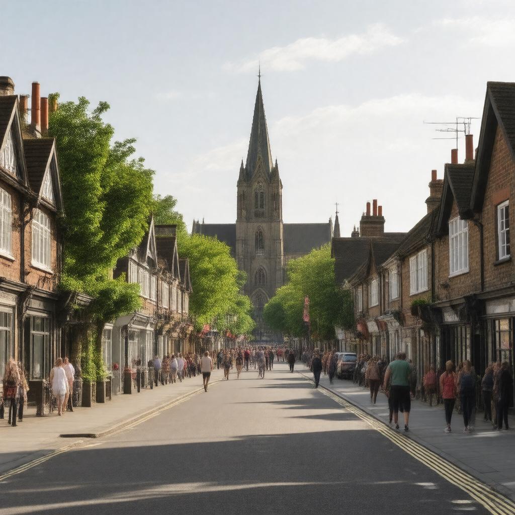 AI-created image of Chertsey Street
