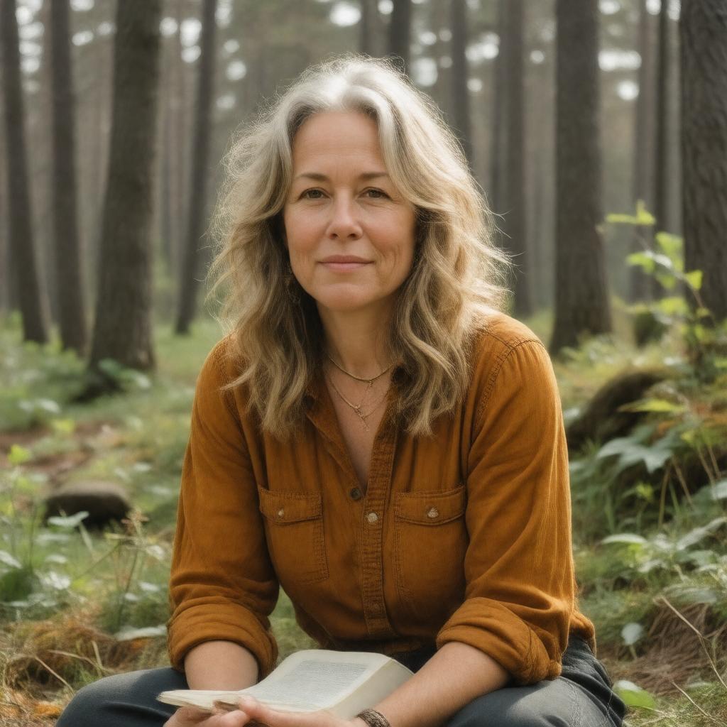 AI-created image of Cheryl Strayed